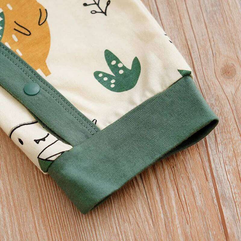 Newborn Baby Boys Infant Outfit Toddler Jumpsuit Costume Romper Onesie Long Sleeve Print Clothes Spring and Autumn Girls 26Y0224