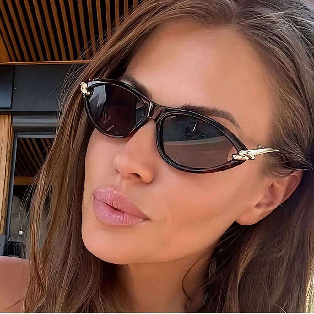 Designer Cat Eye Sunglasses Women Trendy 2026 Fashion Glasses Vacation Shades Luxe Lunette Soleil Femme Lentes De Sol Mujer Sun 26W0224