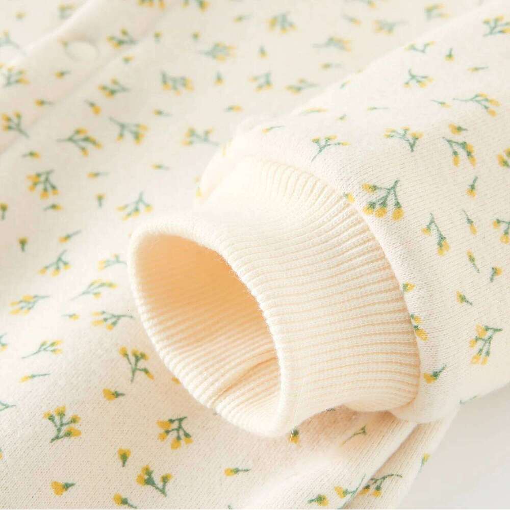 Sanlutoz Flower Winter Warm Baby Girls Rompers Toddler Thickened Hooded Clothes 26H0224