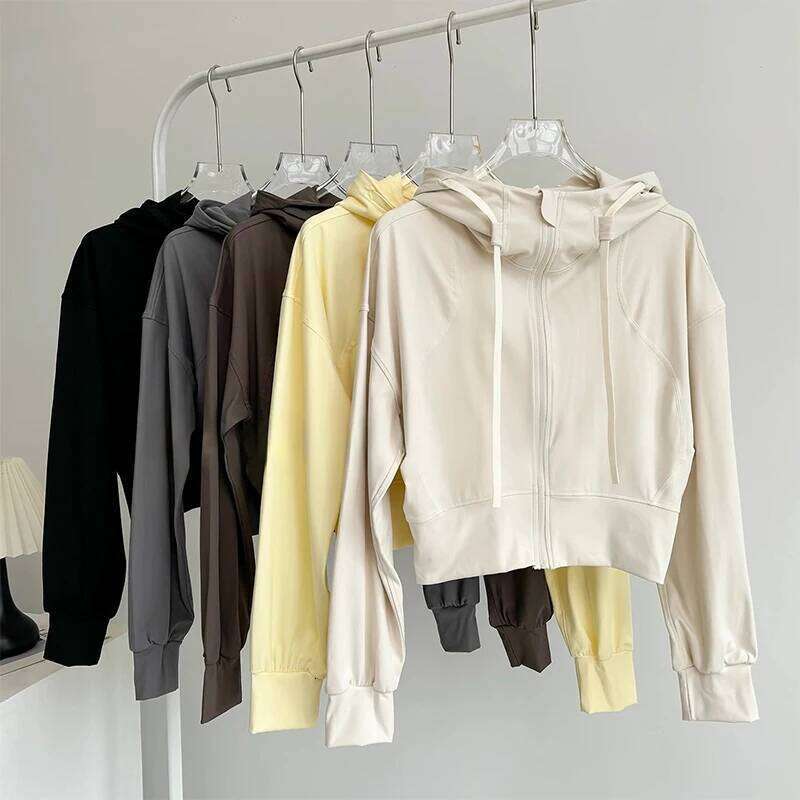 Women's Bat Hooded Casual Yoga Suit for Autumn Winter Outdoor Pilates Running Loose Sports Fitness Gear 26Y0224