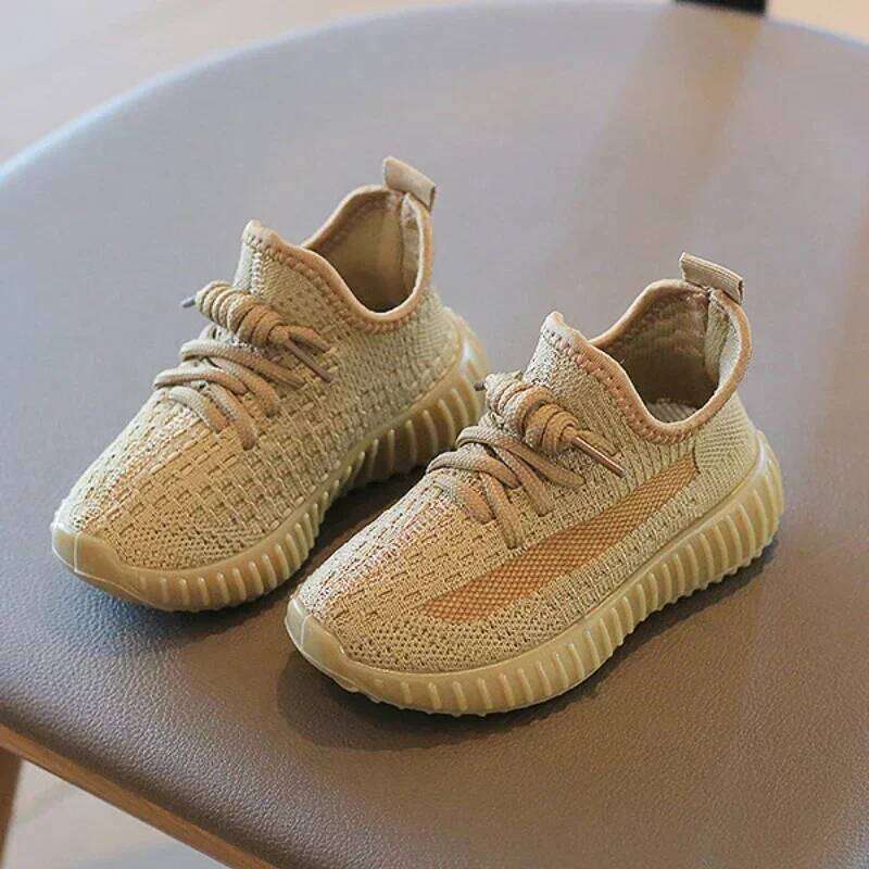 Summer Kids Boys Girls Solid Color Casual Mesh Breathable Shoes Children Outdoor Cycling Students Running Sneakers 26W0224