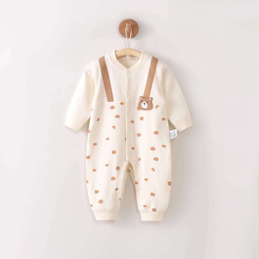 Baby Romper Spring and Autumn Seamless Long-Sleeve Crawling Suit Infant Onesie Newborn Clothes Jumpsuit 26H0224