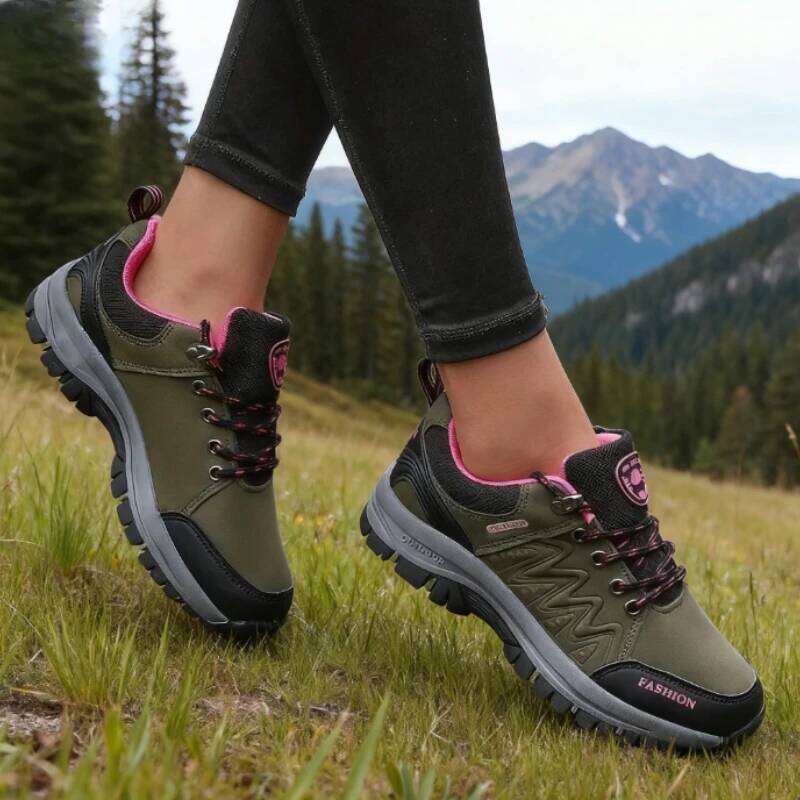 Outdoor Sneakers Fashionable Non Slip Durable Hiking Shoes High-quality Design Platform Low Cut Casual Women's Shoe 2025