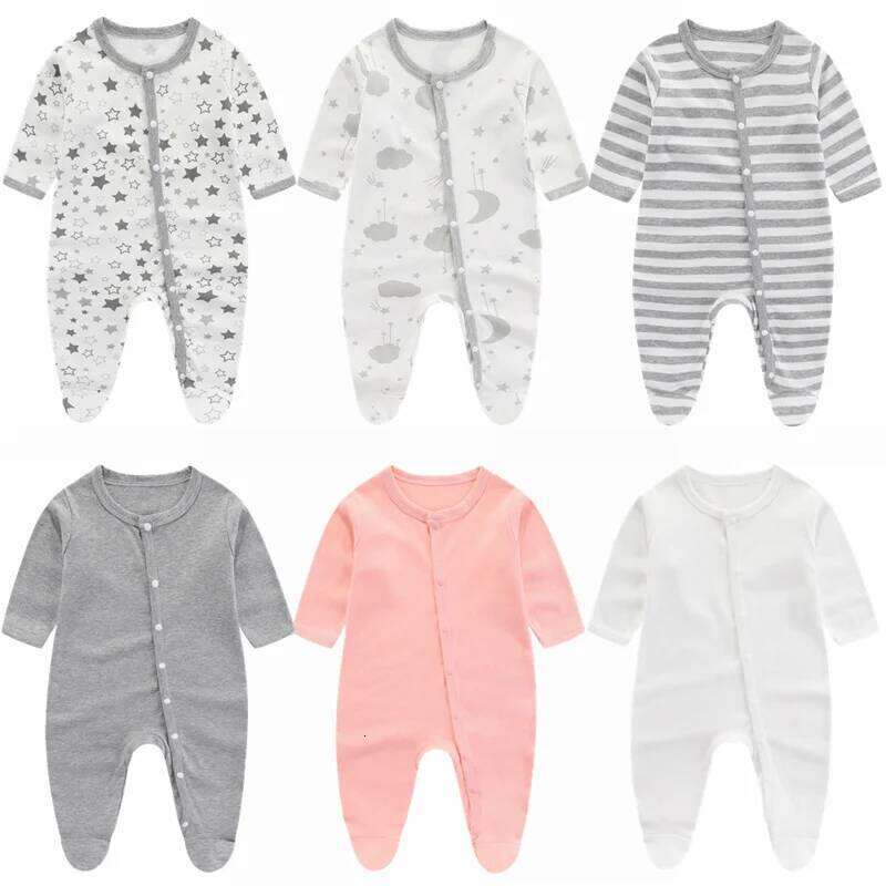 Newborn Girl Romper New Autumn and Winter CottonInfant Soft Onepiece Baby Boy Clothes 0 to 9 Months 26Y0224
