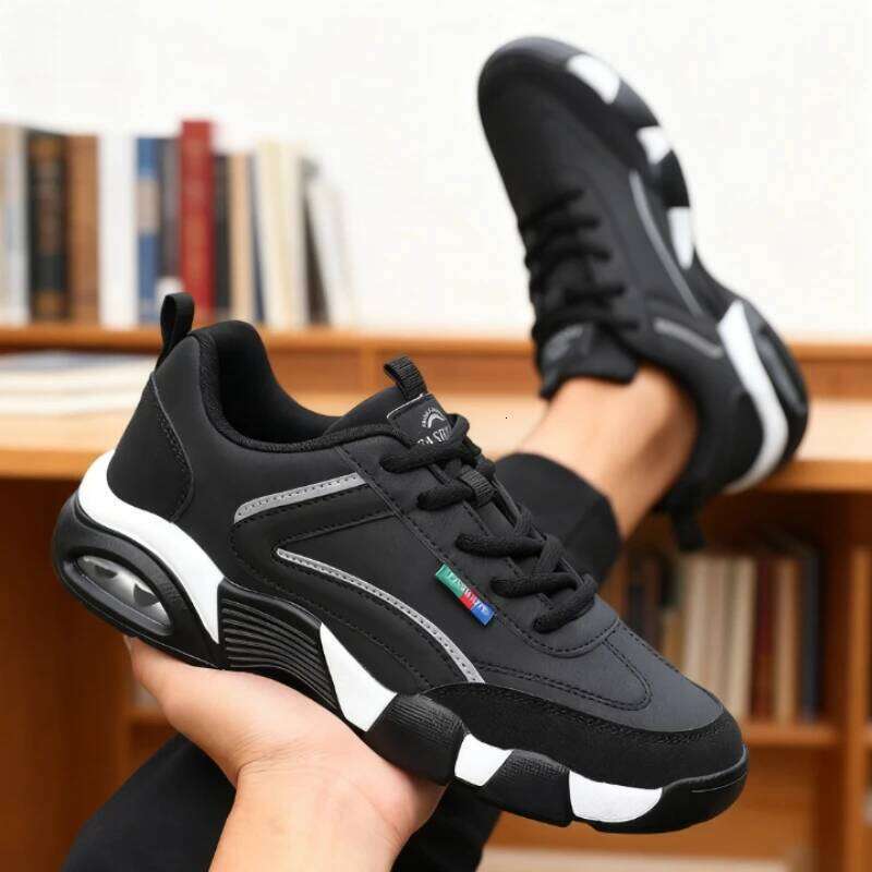 for Men Leather Sneaker Waterproof Casual Comfortable Tennis Sneakers Fashionable Large Four Seasons Versatile Men's Shoes