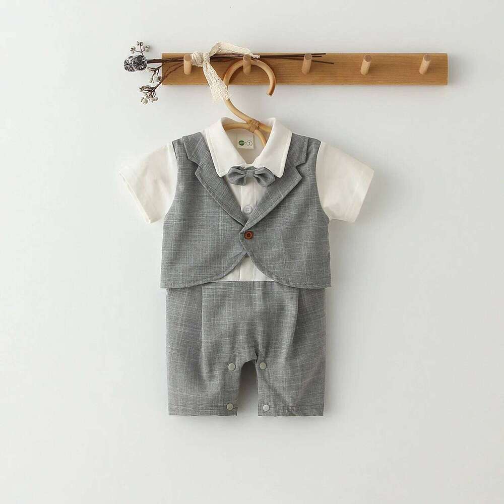 Fashion Rompers Gentlemen Newborn Jumpsuit Baby Boy Clothes ForParty 26Y0224
