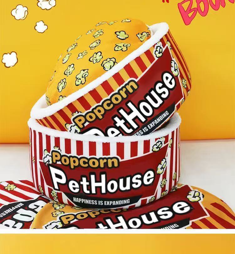 Cat nest winter warm Internet celebrity popcorn cat nest yurt removable instant noodle bucket nest cat nest antifreeze warm
