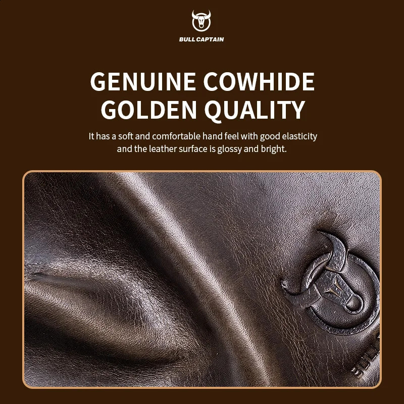 BULLCAPTAIN Genuine Leather Mens Crossbody Bag Large Capacity Casual Multifunctional Handbag A Fashion Business Briefcase 260202