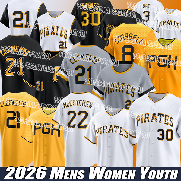 Pittsburghs city Custom Baseball Jerseys Pirates Jersey Bryan Reynolds Oneil Cruz Paul Skenes Mitch Keller Andrew McCutchen Jersey
