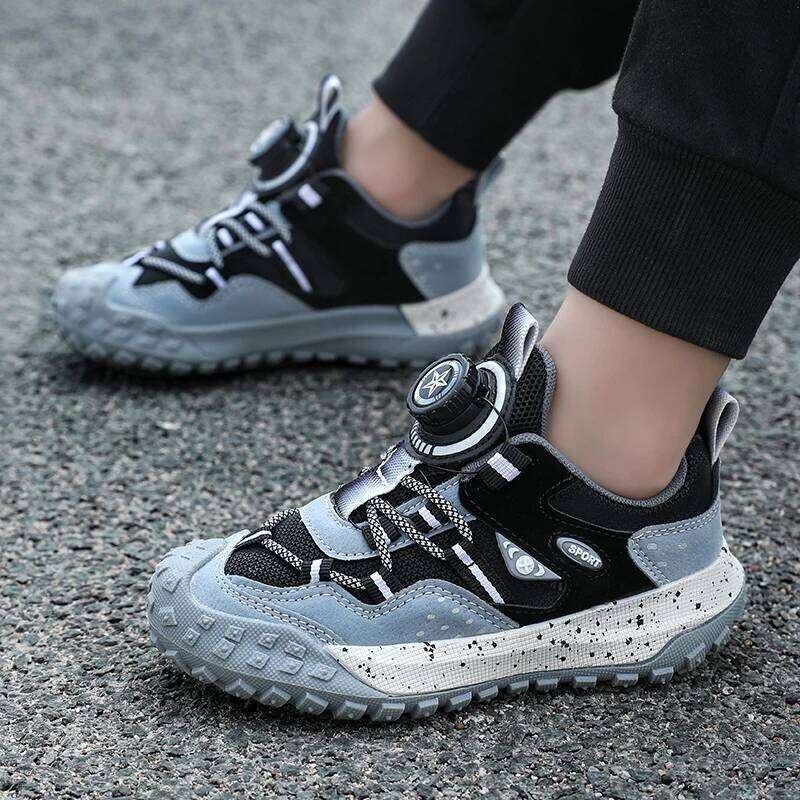 Children's Casual Rubber Wear-resistant Outsole Running Trendy Comfortable Convenient Sports Shoes for Kids 26W0224