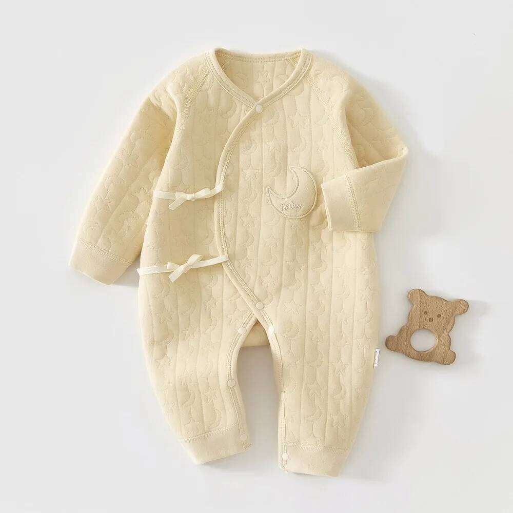 Newborn Infant Spring Autumn Warm Clothes 0 To 6 Months Girl and Boy Pure Cotton Casual Jumpsuit Baby Comfortable Romper 26H0224