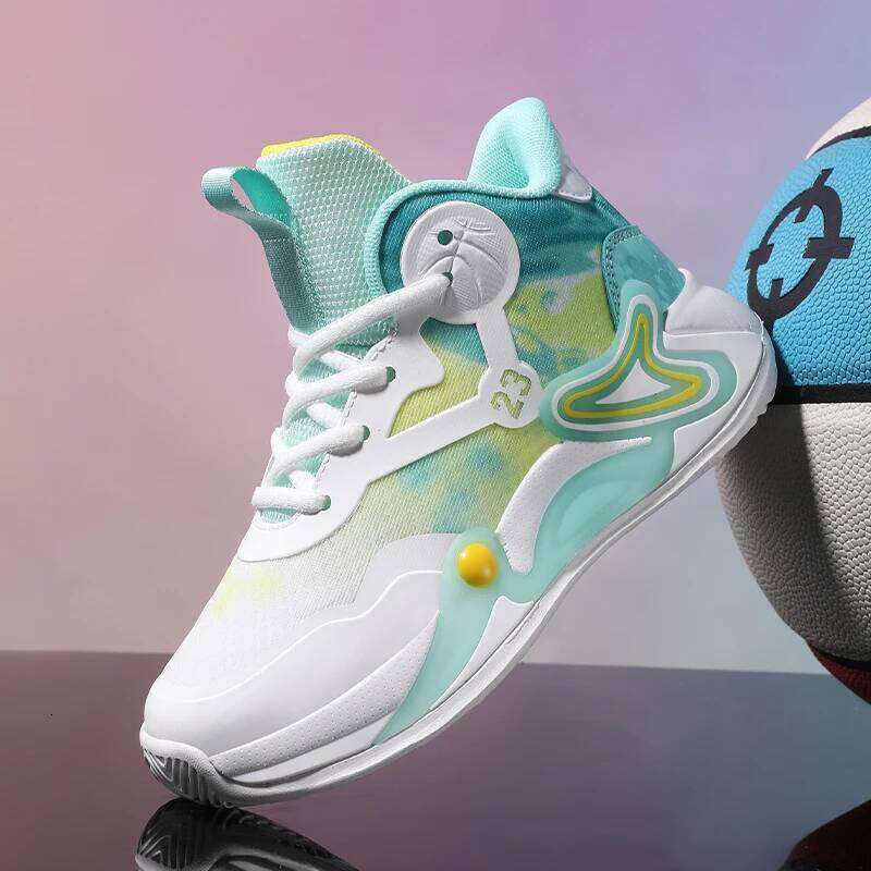 Children Basketball Breathable Mesh Boys Fashion Sneakers Girls School Sport Shoes Kids Casual Trainers Outdoor Athletic 26W0224