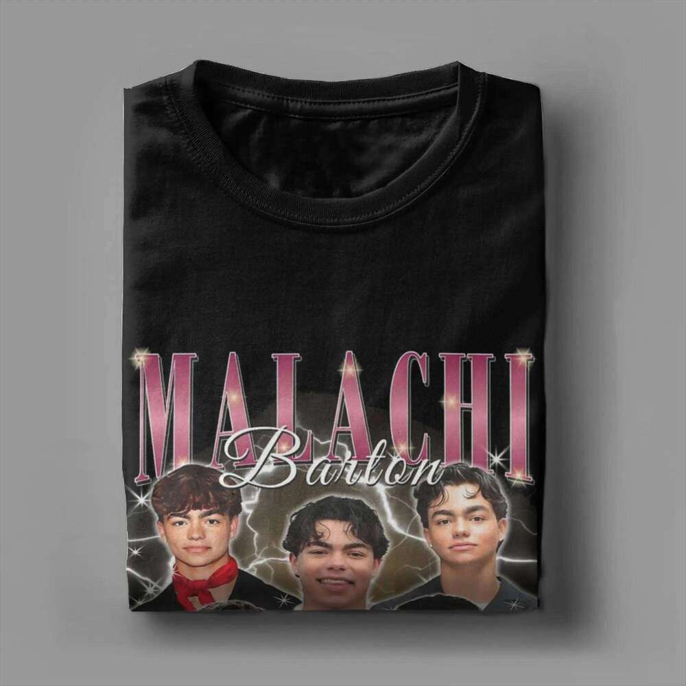 Malachi Barton Actor T-Shirt for Men Women Novelty 100% Cotton Tees Crewneck Short Sleeve T Shirts Plus Size Tops H260224