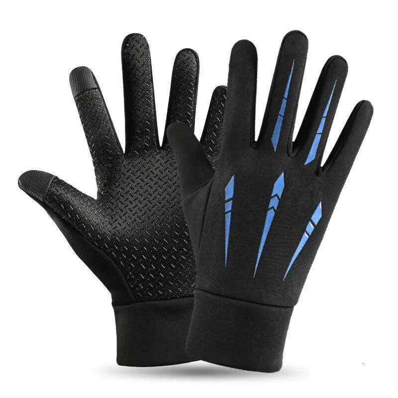 Waterproof Anti Slip Touch Screen Men Women Thickened Skin Friendly and Windproof Gloves for Outdoor Cycling 26H0224