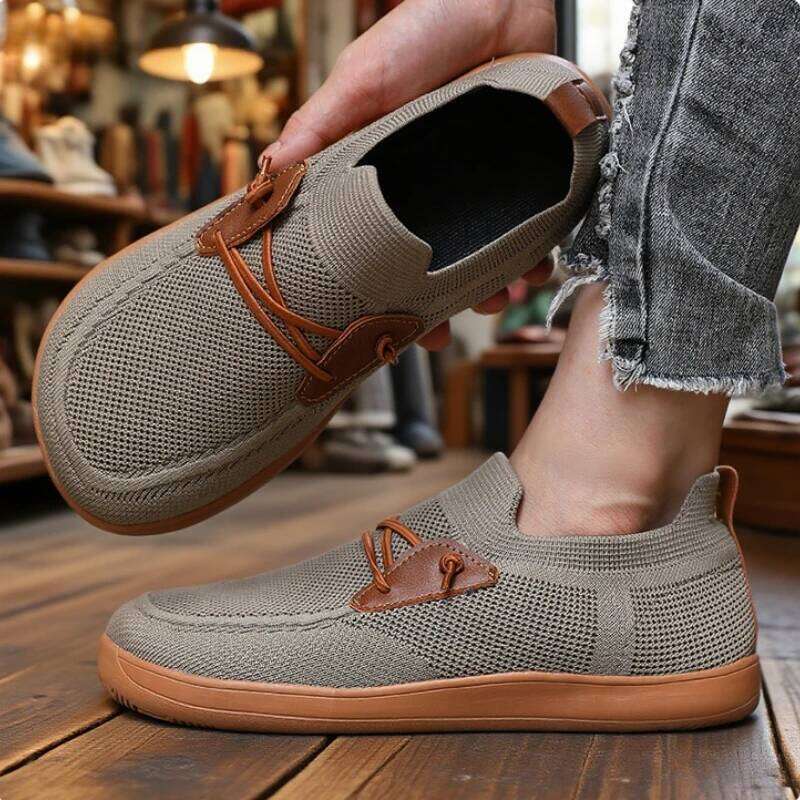 Wide Toe Box Barefoot Shoe for Women Zero Drop Sole Minimalism Walking Breathable Non-slip Flats Loafer Mens Driving Shoes