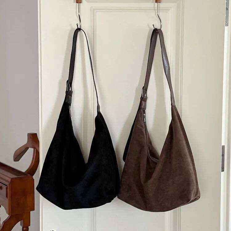 Scrub Leather female Shoulder bags winter new Ladies handbag Large capacity Brand design women big totes bolsa brown Z260224