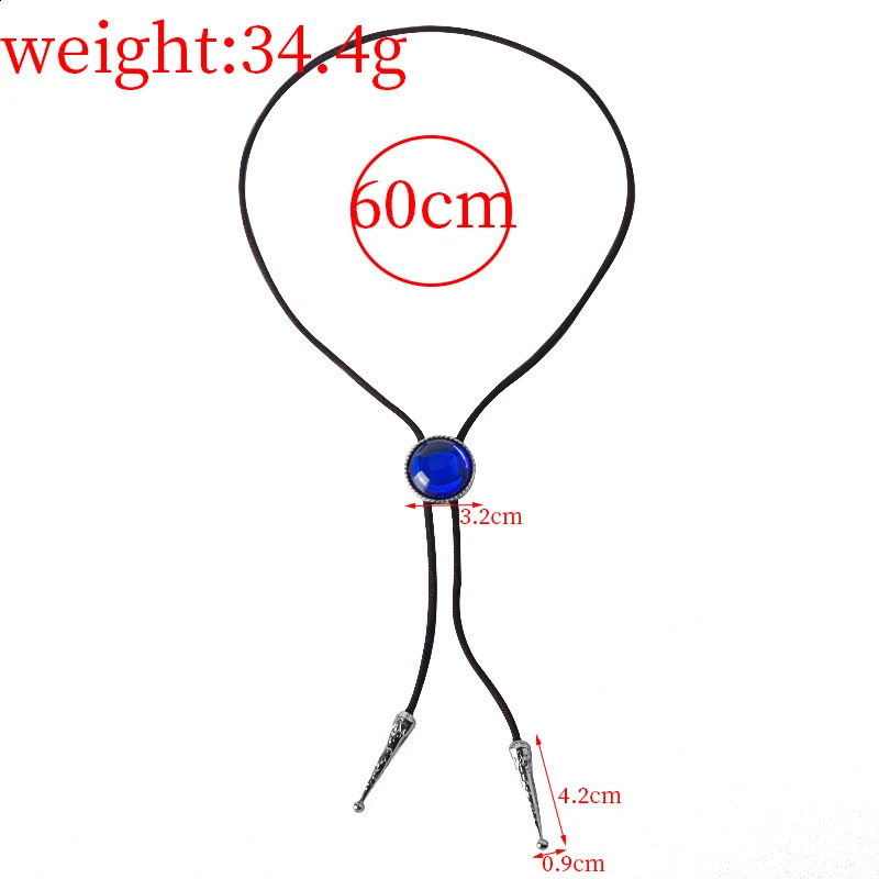 The Ancient Magus Bride Ainsworth Elias Cosplay Cross Necklace Blue Gem Pendant Model Toy Gift Collection Bolo Tie Anime 260120