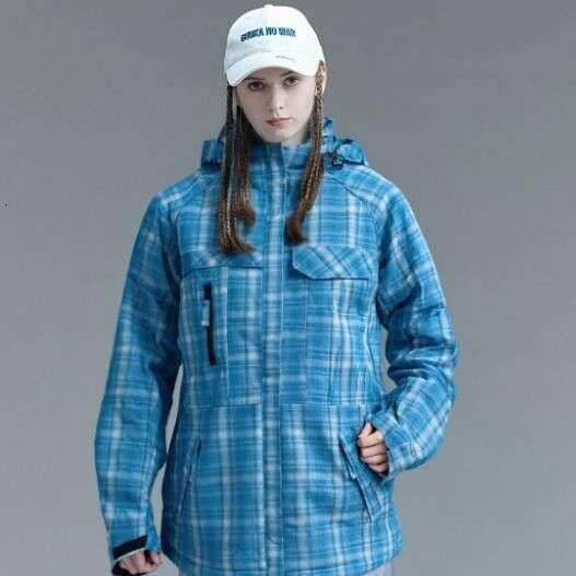 New Women's Jacket, Casual Skateboard Hooded Coat, Suitable For Both Snowboard Ski Equipment, Outdoor, Windproof, WKERSIY