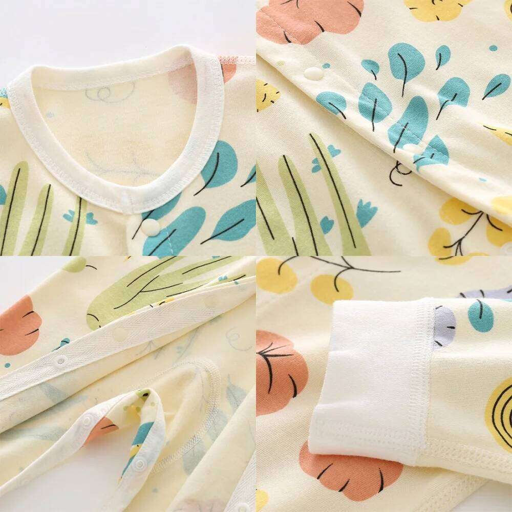 Unisex Cotton Baby Newborn 0-24M Girl Boy Clothes Print Pajamas Romper Long Sleeve Ropa Bebe 26Y0224