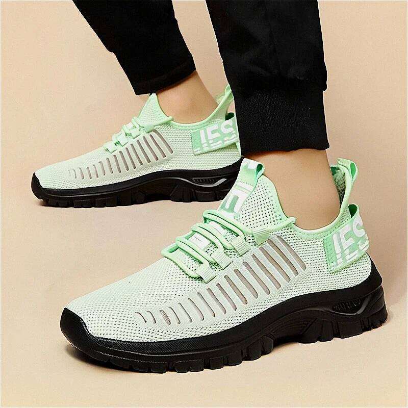 Men's Summer Breathable Mesh Trend Running Training Witnesses Comfort Sports Shoes Anti Slip Sneakers