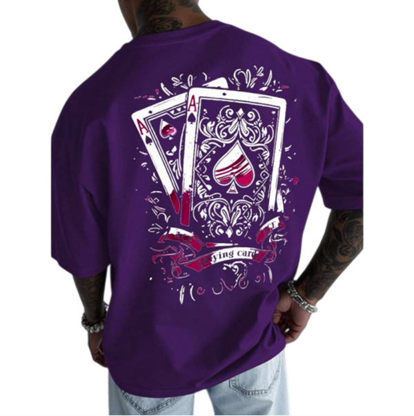 2026 Summer New Style Men's T-shirt Street Casual Fashion Comfortable Soft Breathable Lightweight Pattern Printing