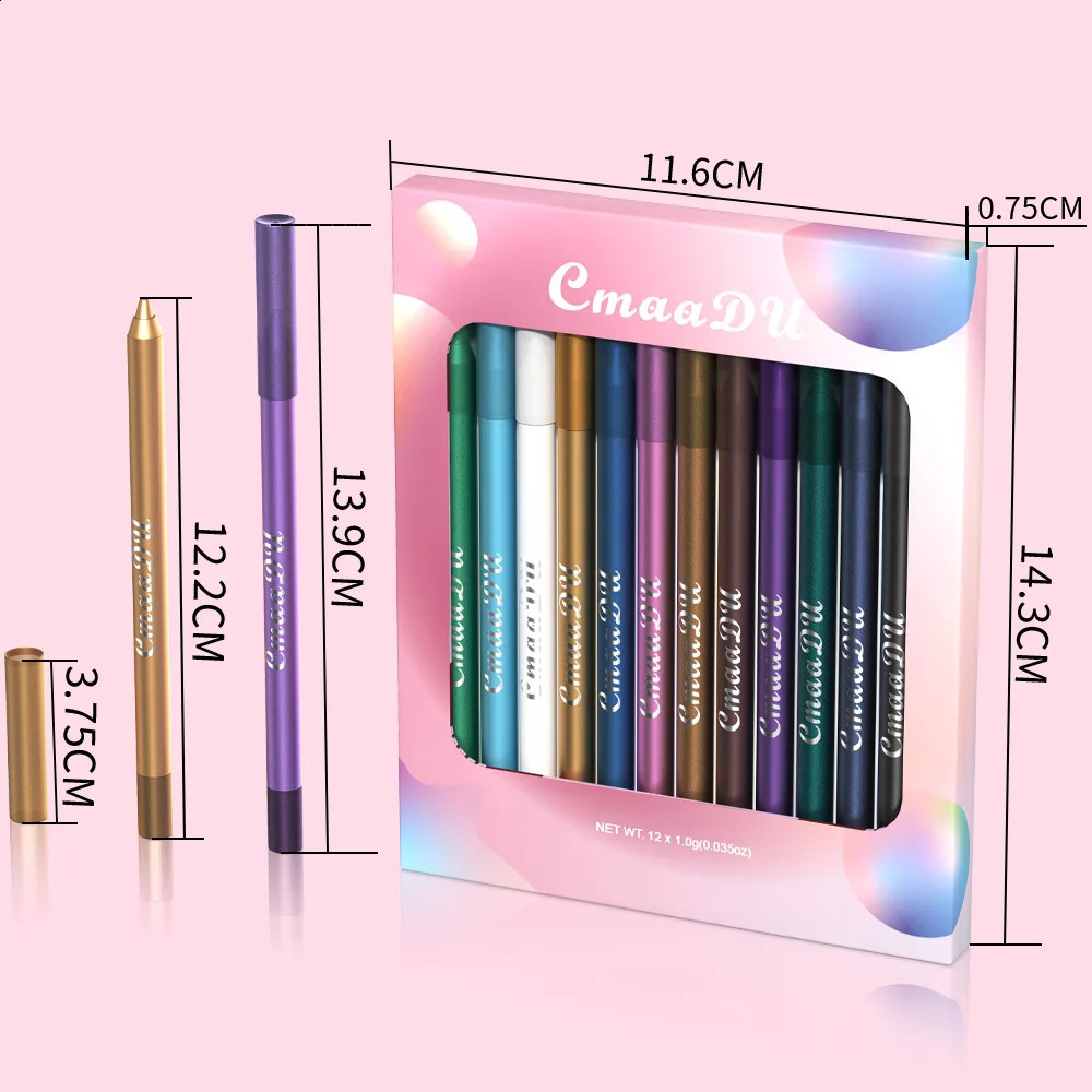 Waterproof Eyeliner Pencil Set A Combination of Multiple Colors Creates The Perfect eye Makeup Shimmering Multi-Color Eyeshadow 260203