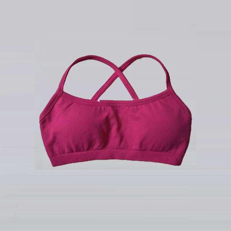 Women's Seamless Yoga Sports Bra Quick Drying Fitness Vest Adjustable Fine Strap Beautiful Design Exercise Training Top 26Y0224