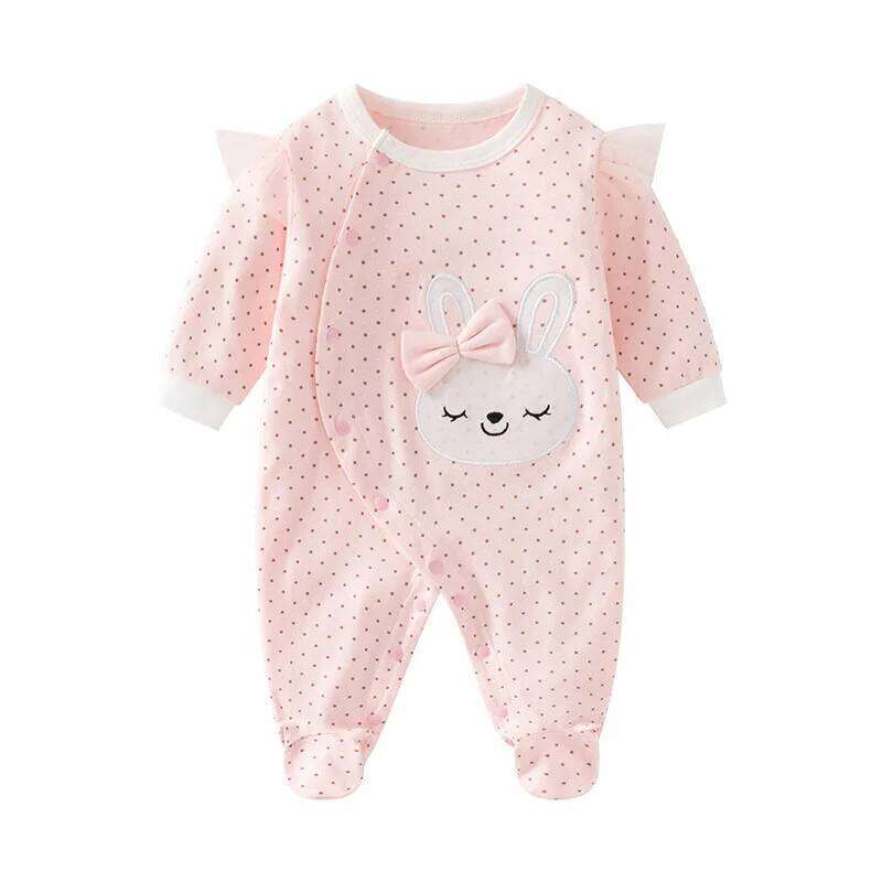 Newborn Clothes Spring Romper Princess style girls Sleepsuit Girl Sleepwear One-pieces Baby Clothing Jumpsuit 26H0224