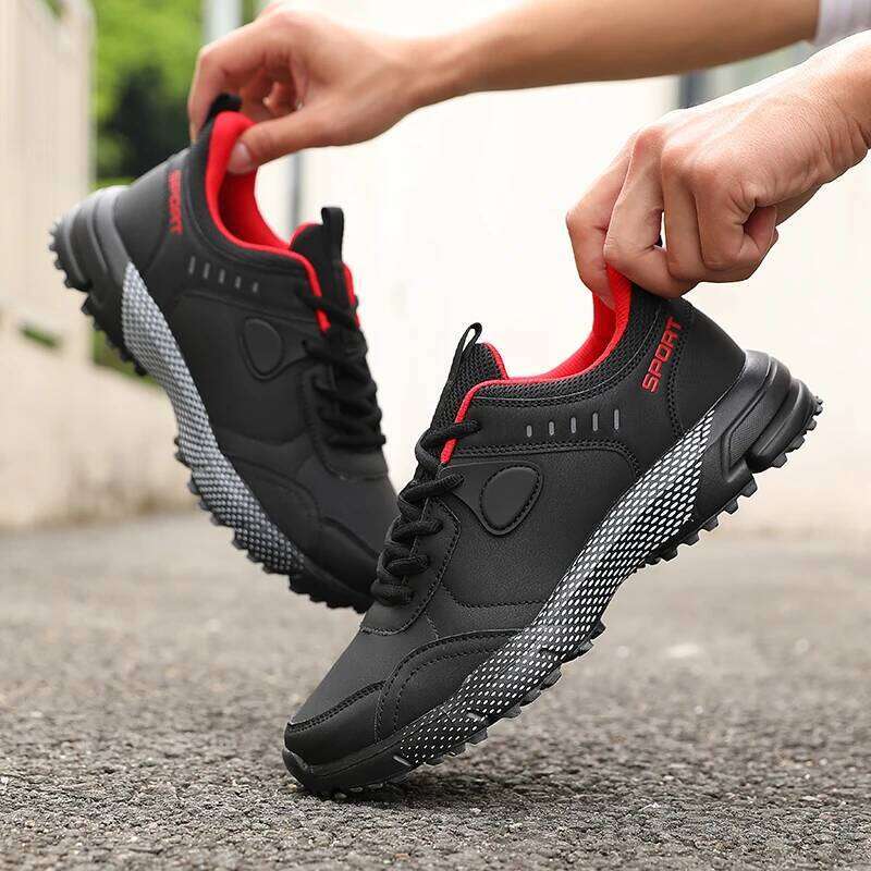 2025 Upgraded Men's Athletic Stylish Black Design Running Shoe High Performance Traction Outdoor Adventures Sports Sneakers