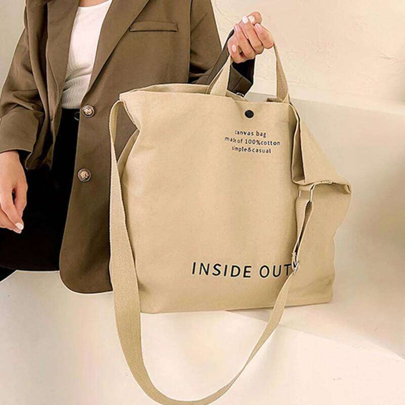 High Quality Men and Women Simple Cross-body Bag Wash Canvas Thick Handbag Large Capacity Arts Students Package Satchel Z260224