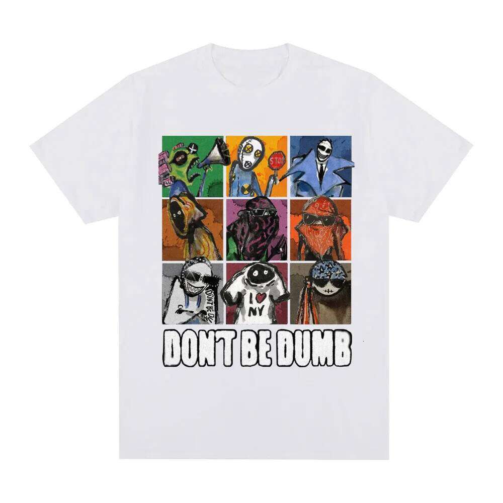 album DONT BE DUMB T-shirt Graphic Printing Hip Hop 100%Cotton Tee-shirt Short Sleeve FashionTshirt Unisex Clothes H260224