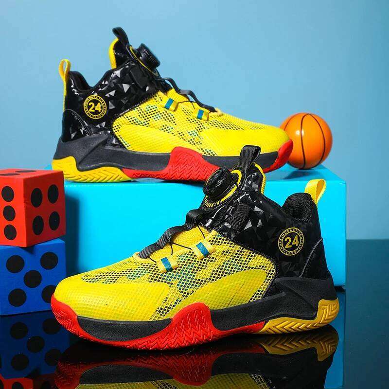 New Kids Men Shoes Street Basketball Boots Train Athletes Waterproof Luxury Boys Cushion Breathable Sports Sneakers 26W0224
