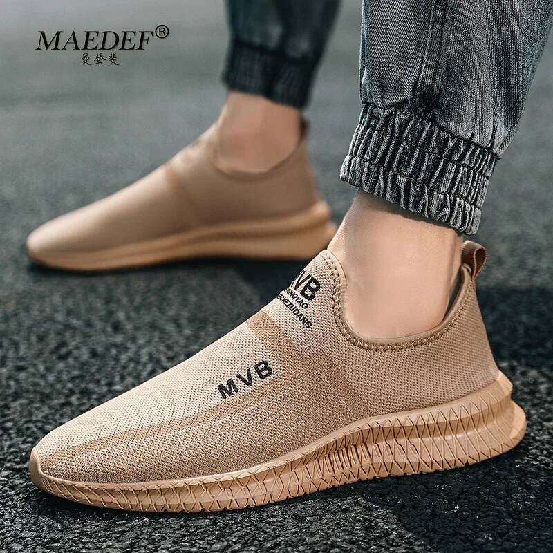 MAEDEF Mens Sneakers High Quality Lightweight Comfortable Casual for Men Soft Mesh Breathable Flats Shoes