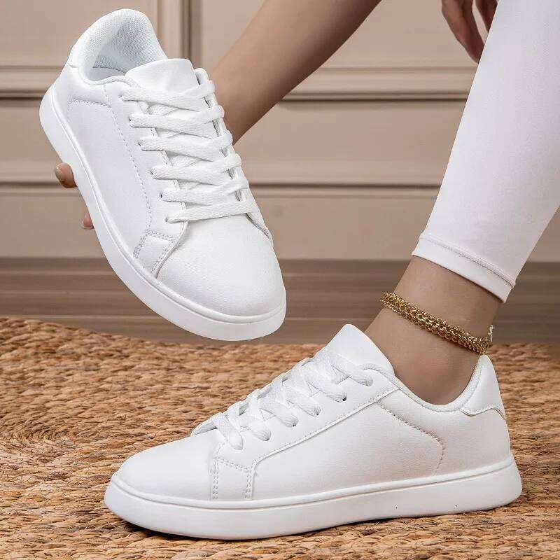 MAEDEF Women Flat New Comfortable Non Slip Outdoor Sports Lightweight White Sneakers Training Couple Shoes