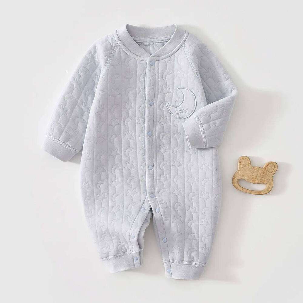 0 To 18 Months Boy Spring Autumn Pure Cotton Warm Jumpsuit Newborn Infant Latest O-Neck Romper Baby Girl Cute Daily Clothes 26H0224