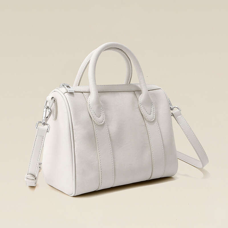 Luxury Shoulder Bags Pillow Made Of Vegetable Tanned Cowhide Genuine Leather Women S With Niche Design Large Capacity Vintage Boston Crossbody Shoulde