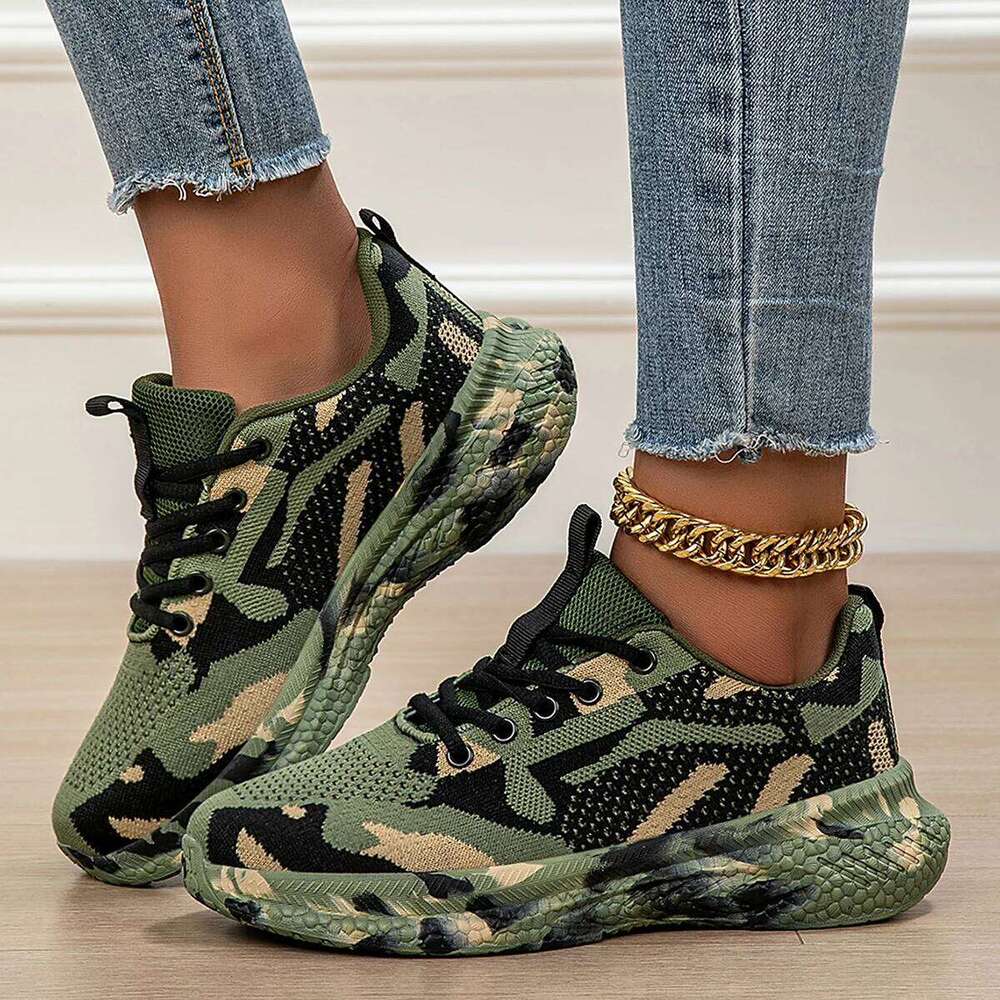 Camouflage Four Seasons New Mesh Breathable Sports Youth Students Casual Shoes Outdoor 26W0224