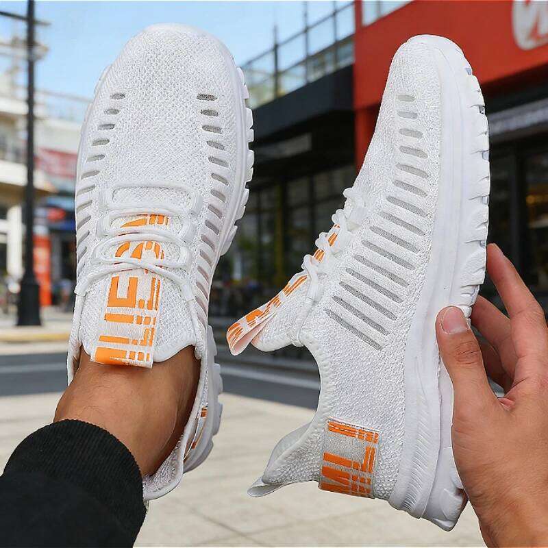 Men's Fashion Casual Sneakers 2025 Breathable Mesh Upper Lightweight Non-Slip White Running Sports Walking Shoes for Men