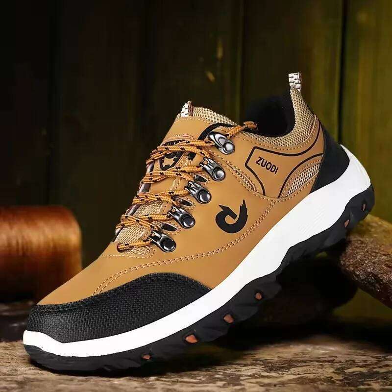 Hiking Spring Summer Outdoor Anti Slip Platform Walking Shoes 2025 New Men's Top Fashion Casual Lace Up Sneakers