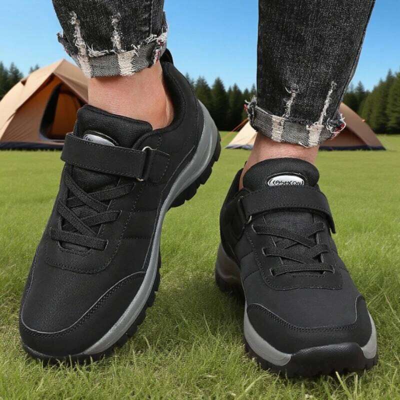 Men's Breathable Comfortable Wear-resistant Waterproof Walking Minimalist Style Camping Hiking Off-road Shoes