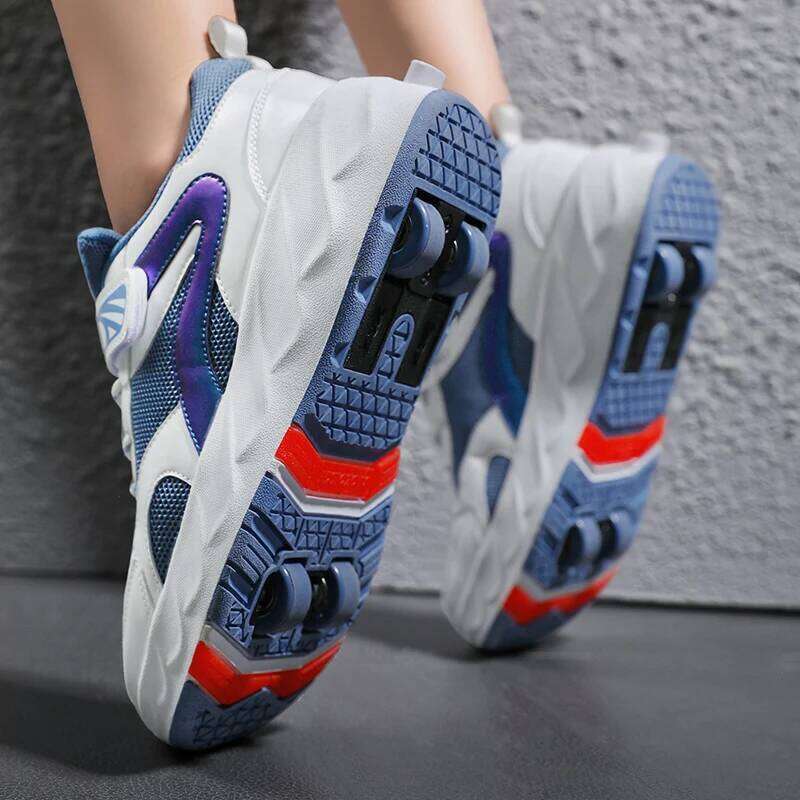 TJR Safe Durable Outdoor with Hidden Wheels for Girls and Boys Skates 2 in 1 Children Roller Shoes 26W0224