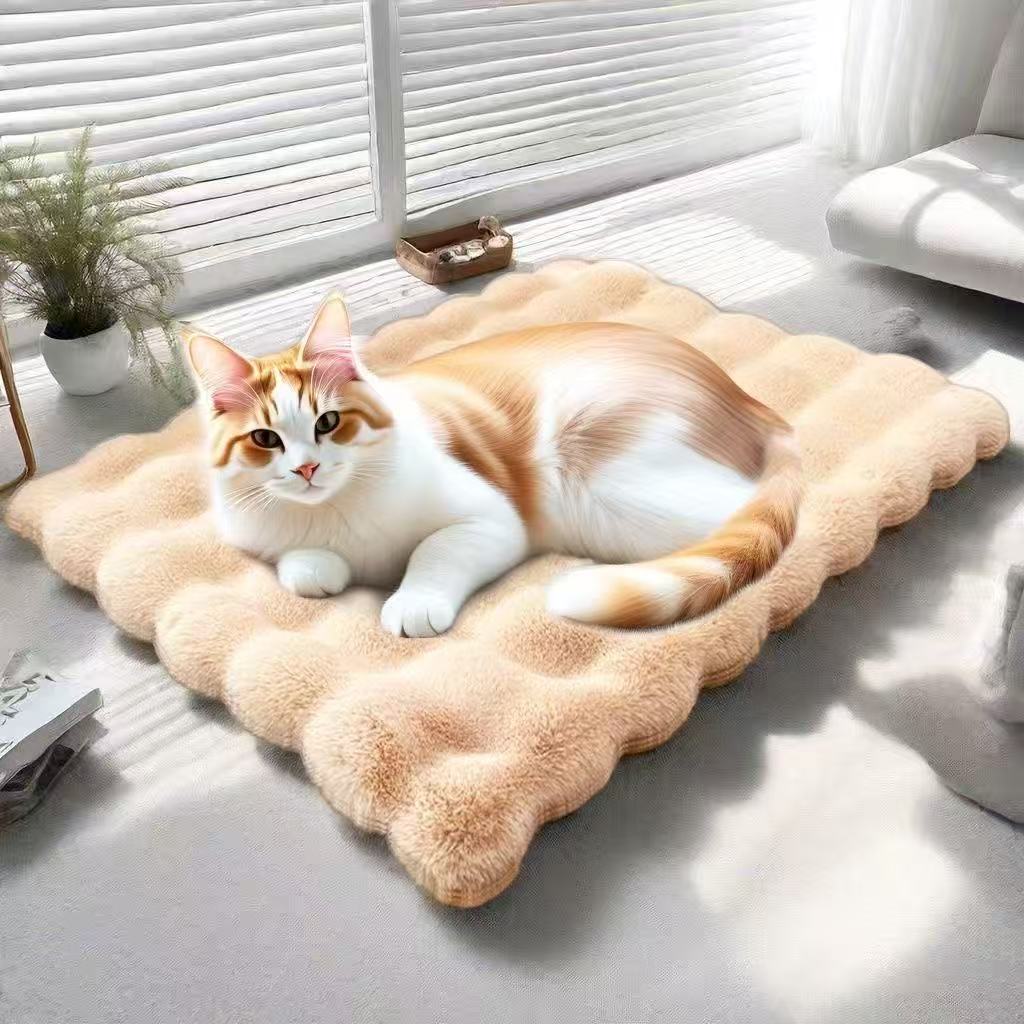 Pet Mat Cat Nest Warm Sleeping Mat Plush Dog Nest Mat Thickened Warm Mat Four Seasons Warm Cat Dog Floor Mat