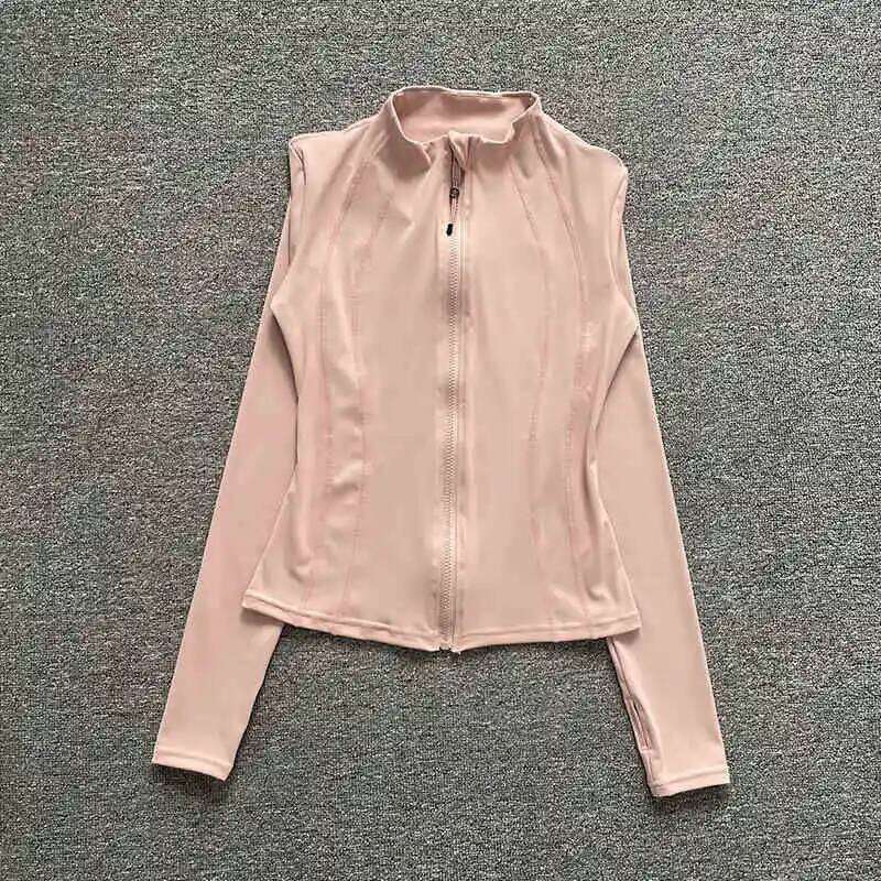 New autumn sports fitness for women tight-fitting, slim, quick-drying, breathable, stand-up collar cardigan, long-sleeved 26Y0224