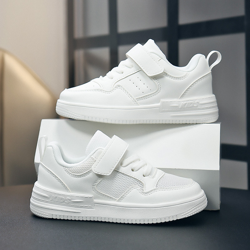 Free shipping Children's Sneakers Kids Fashion White Sports Casual Shoes Boys Girls Non Slip Tennis Outdoor Comfortable Walking Footwear