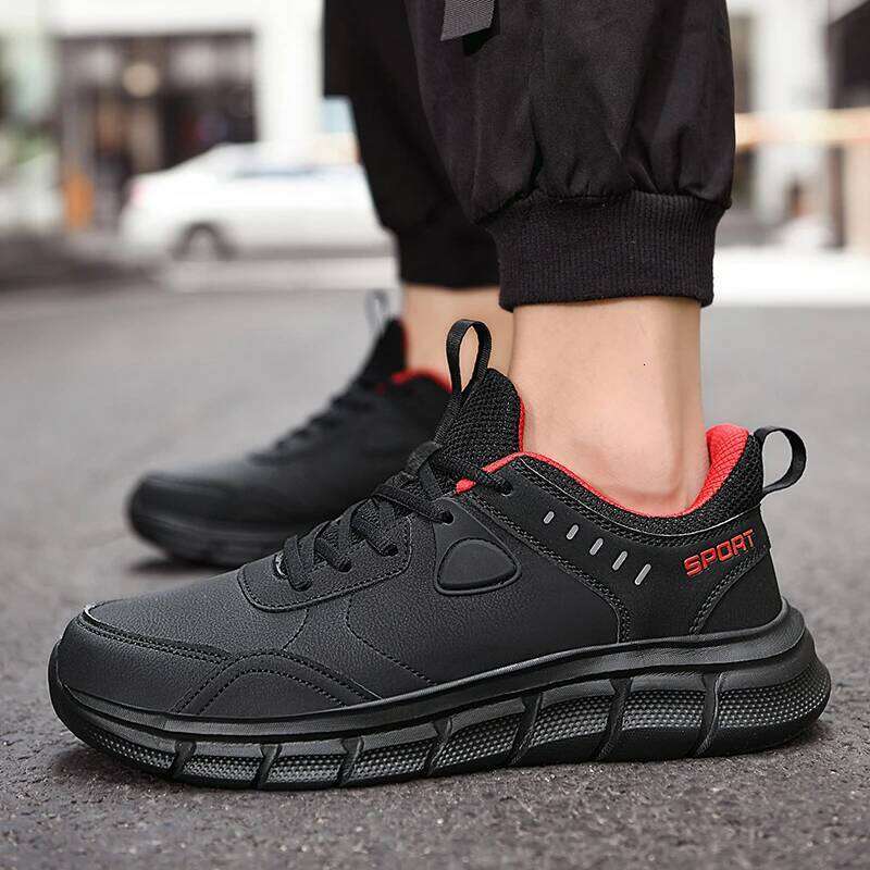 New High Quality Hiking Leather Waterproof Sneakers for Men Fashion Walking Shoes Non Slip Comfortable Outdoor Sports