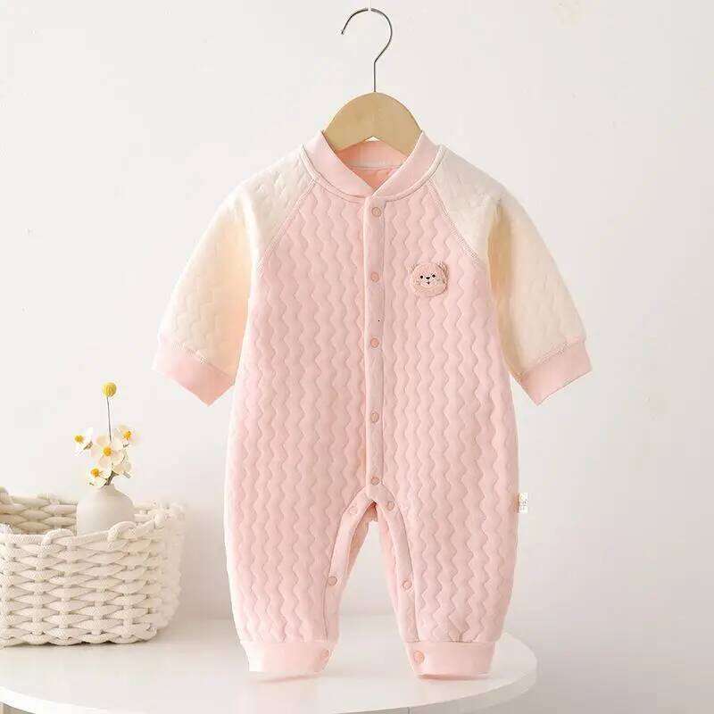 Baby Boneless Newborn Warm Romper Boys and Girls Bodysuit Long Sleeve Climbing Suit 26H0224