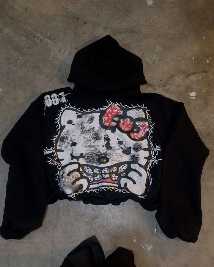 New Style European American Trendy Brand Retro Street Hip-Hop Full-Print Hoodie, Fashionable Casual Pullover For Men And Women