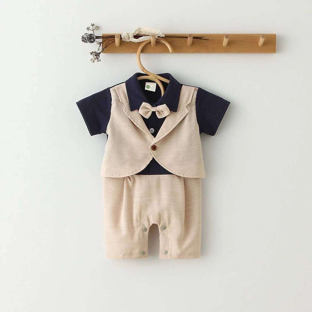 Fashion Rompers Gentlemen Newborn Jumpsuit Baby Boy Clothes ForParty 26Y0224