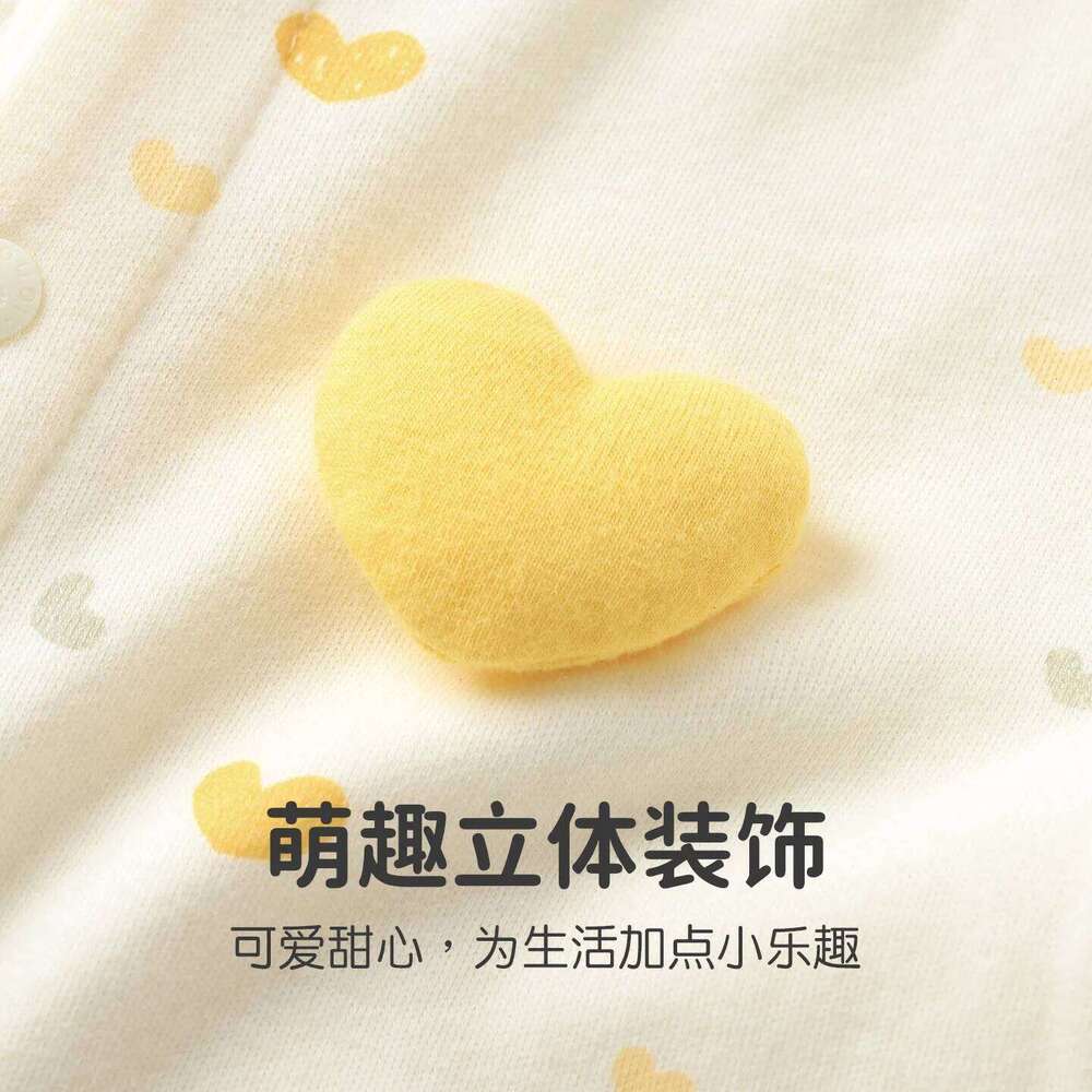 YouqiChinese Spring Autumn Romper, Unisex Baby Pure Cotton Long-Sleeve Jumpsuit, Children's Warm Clothing for Going Out and Crawling 26H0224