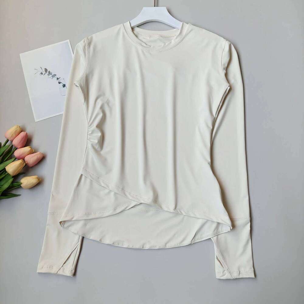 Fall Winter Workout Top for Women, Slim Fit Long Sleeve Fitness Shirt, Quick Dry Yoga & Running Training Wear 26Y0224